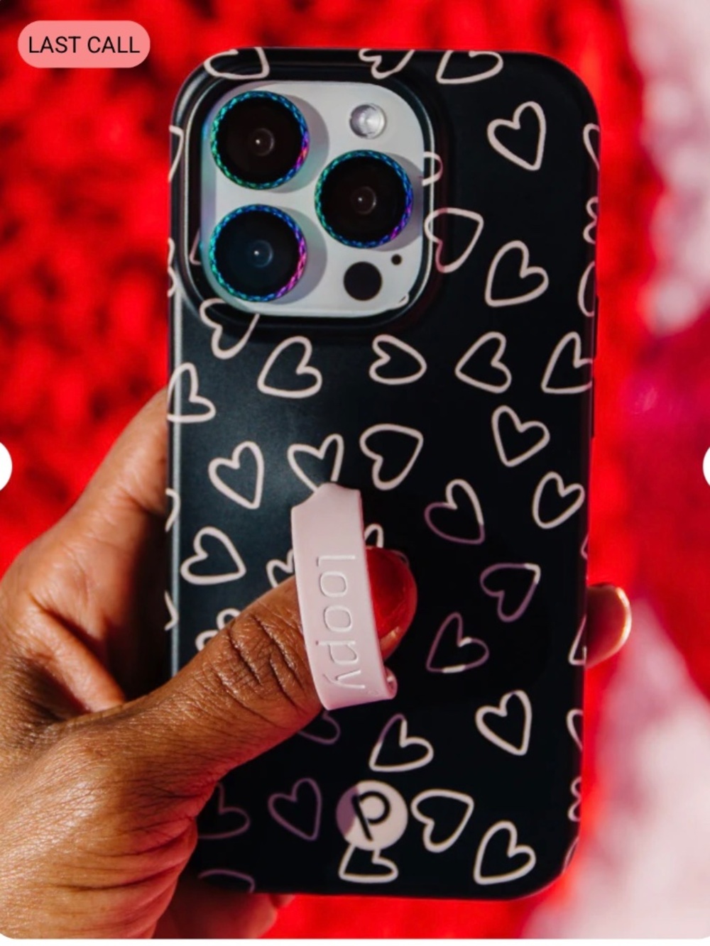 Loopy iPhone 14 Plus Midnight Hearts - Picture 5 of 8